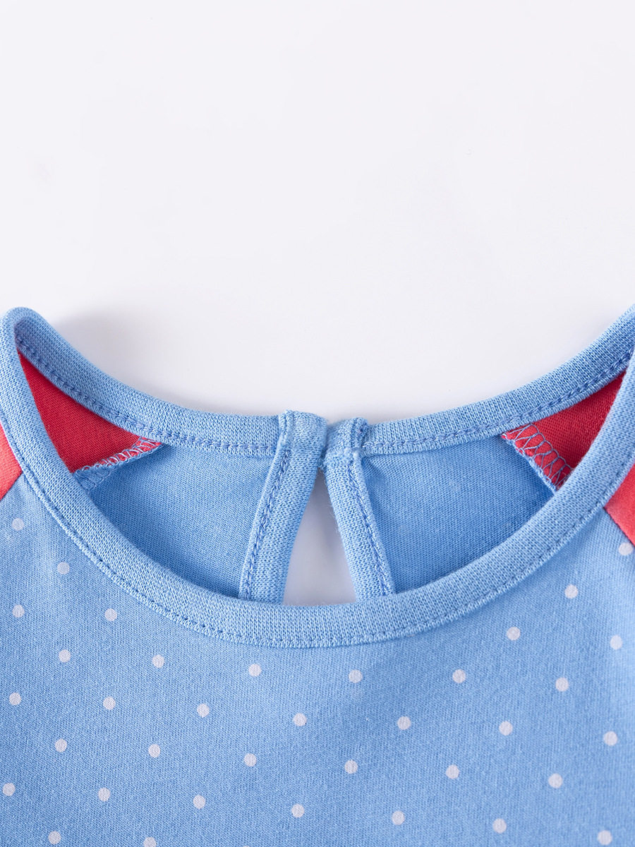 Vendita all'ingrosso abito bambini stile, abito bambine manica lunga cartone animato autunno