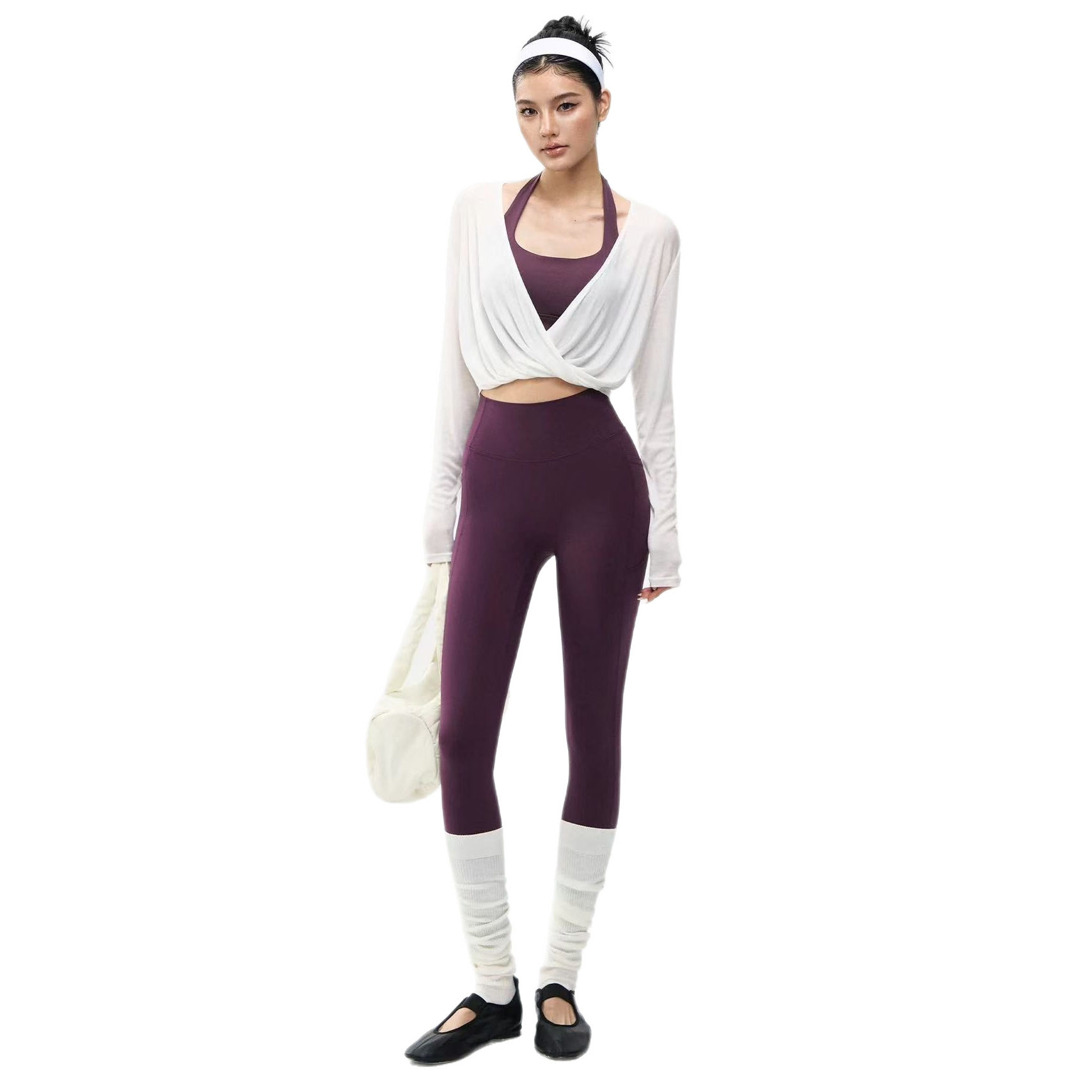 Nude-Feel High-Elastic Tight-Fitting Outer Wear Running Fitness Training Dance Pilates Yoga Pants High-Waisted Hip-Lifting Outer Wear