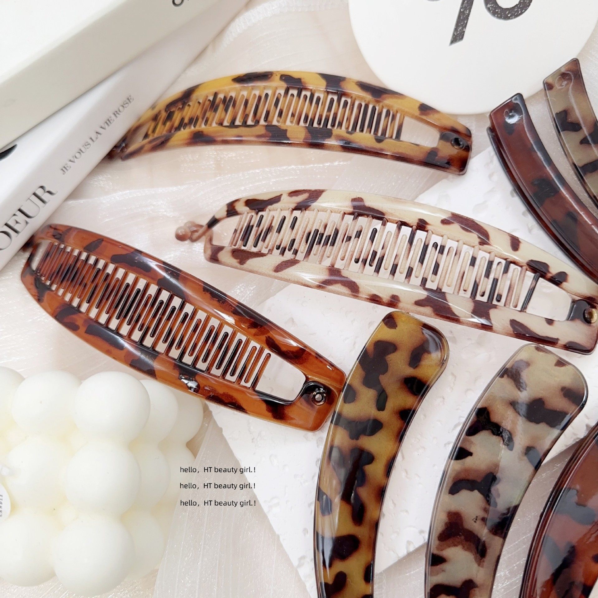 Amazon's Popular Cross-Border European and American Fish Comb Clip Banana Clip Ponytail Clip Hair Twister Bottom Comb Ball Hair Insert