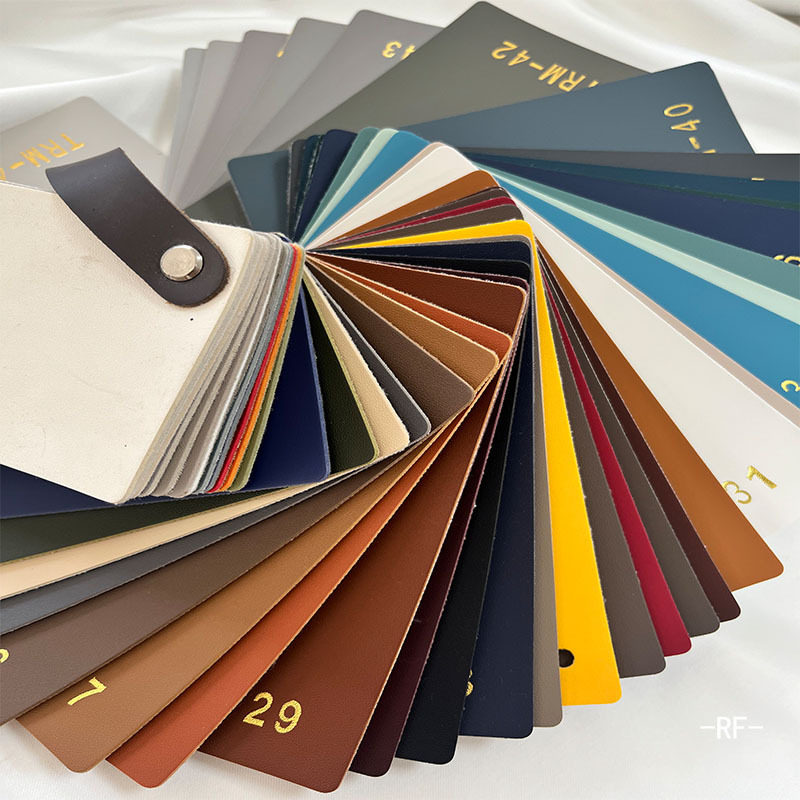 Ready Supply 1.8 Thick Fine-Grained Calf Pattern Saddle Leather Pvc Leather Fabric Furniture Bar Seat Thick Leather Leather