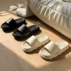 Slippers for Men 2025 New Summer Style Men's Thick-Soled Non-Slip Slippers for Couples in the Bathroom and Students to Wear Outside Sandals for Women