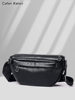 2025 New Autumn and Winter Men's Outing Portable Bag Genuine Leather Commuter Chest Bag Men's Vegetable Tanned Cowhide Crossbody Bag Men's
