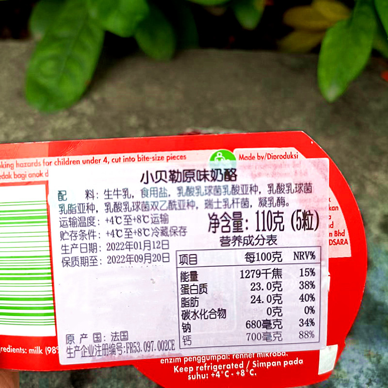 Imported Babybel Cheddar Cheese Original Flavor High Calcium Cheese Babybel Cheeses Others