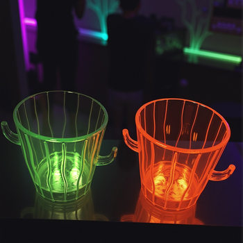 Concert Bar Cheering Props Cactus Straight Flash Shot Glass Led Colorful Shot Glass Ktv Shot Glass