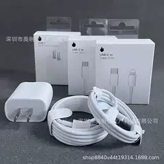 Suitable for Apple 14 Mobile Phone Fast Charger 20W Fast Charging Head Iphone13 Us Standard Pd Charging Head 20W Set Boxed