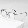 Best Bw7207V Business Eyebrow Frame Myopia Glasses Frame Men's Ultra-Light Pure Titanium Frame Danyang Glasses Wholesale