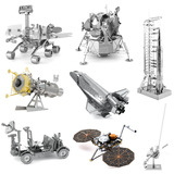 3D трехмерная металлическая головоломка aerospace lunar lander Apollo в сборе, модель подарка на день рождения