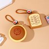 Officially Licensed Doraemon Bread Coin Purse 3D Silicone Keychain Bag Memory Dorayaki Earphone Case Storage