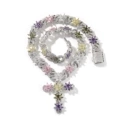 Silver cross pendant + 19inch infinite chain