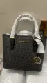 Black monogram with gold hardware