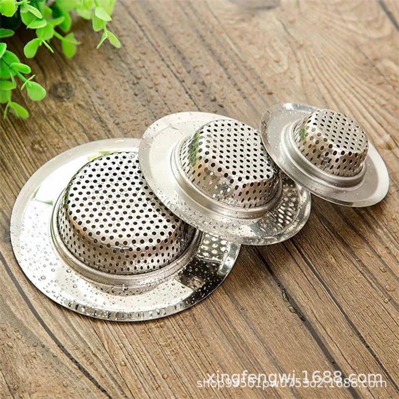 Kitchen Sink Filter Stainless Steel Sewer Sink Filter Washbasin Washbasin Anti-Clogging Anti-Insect Odor Net