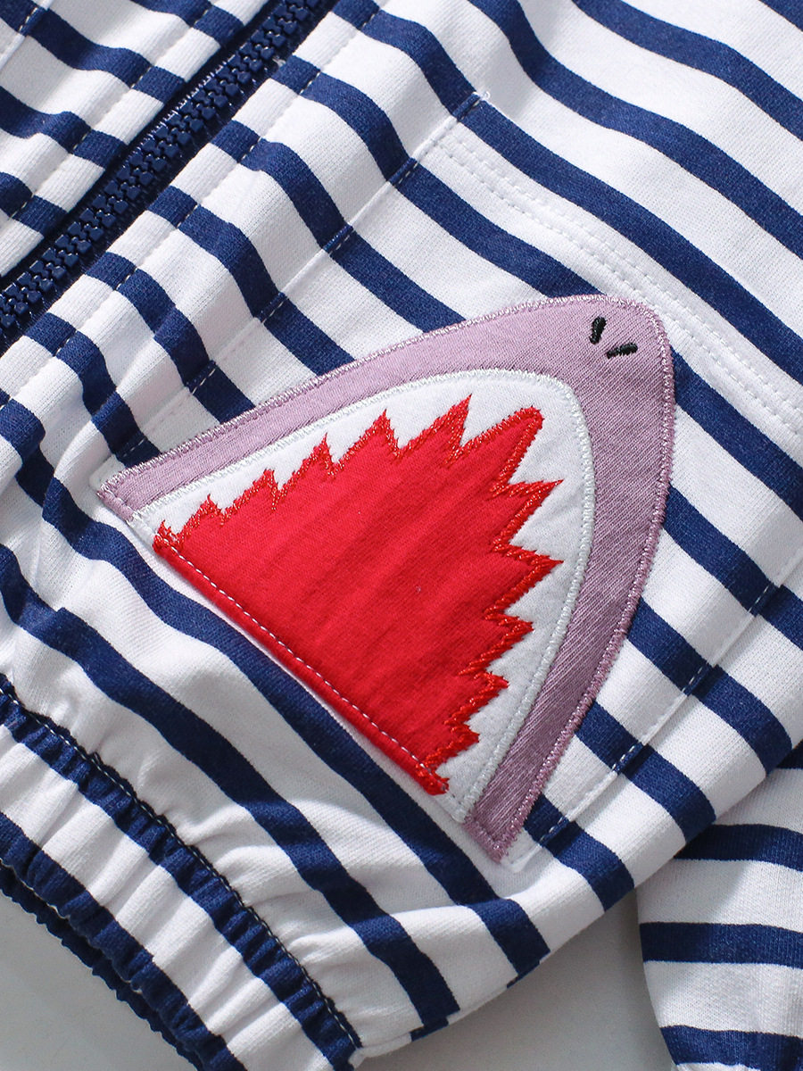 Autumn Long-sleeve Hooded Girls' Set, Striped Kids' Clothing, Cute Casual Kids' Outfit