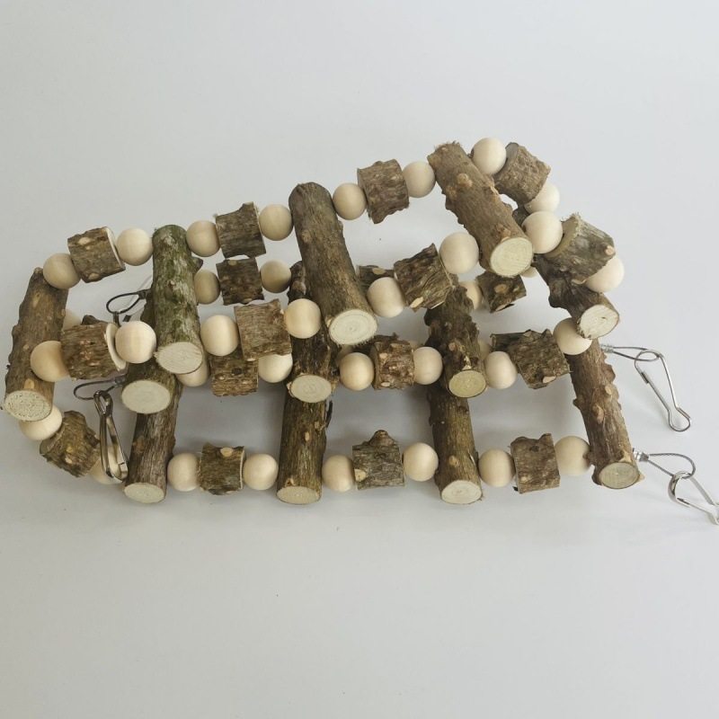 鹦鹉吊桥 云梯 鸟玩具 花椒木攀爬梯 啃咬玩具 彩色秋千 鸟笼用品,淘宝优惠券,粉丝福利购,淘宝优惠卷