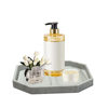 Eight-Sided Bathroom Storage Box, Non-Slip Bedside Table, Coffee Table, Jewelry Desktop Storage Tray, Marble-Patterned Wash Tray