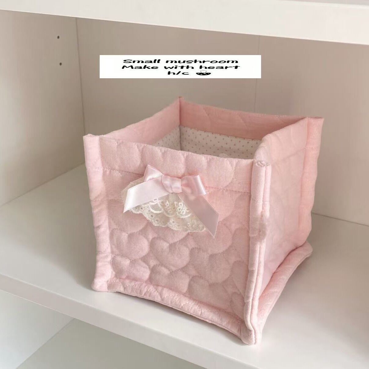 New Quilted Ins Style Storage Cute Storage Basket Home Goodies Desktop Storage Basket Sundry Storage Basket