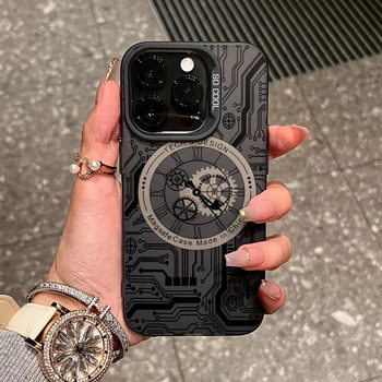 Personalized Clock Suitable for 16Promax Apple Mobile Phone Case Iphone15Plus Anti-Fall 14 Creative 13 Classy 12