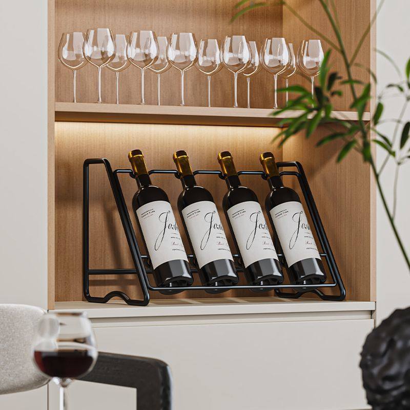 Red Wine Rack Creative Light Luxury Modern Simple European Wine Cabinet Ornaments Wine Rack Display Rack Wine Rack Holder
