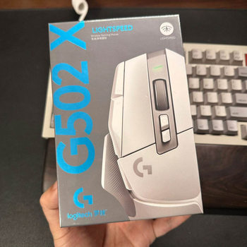 Logi G502X Lightspeed Wireless Mouse Computer Gaming E-Sports Rgb Fantasy White Large Size