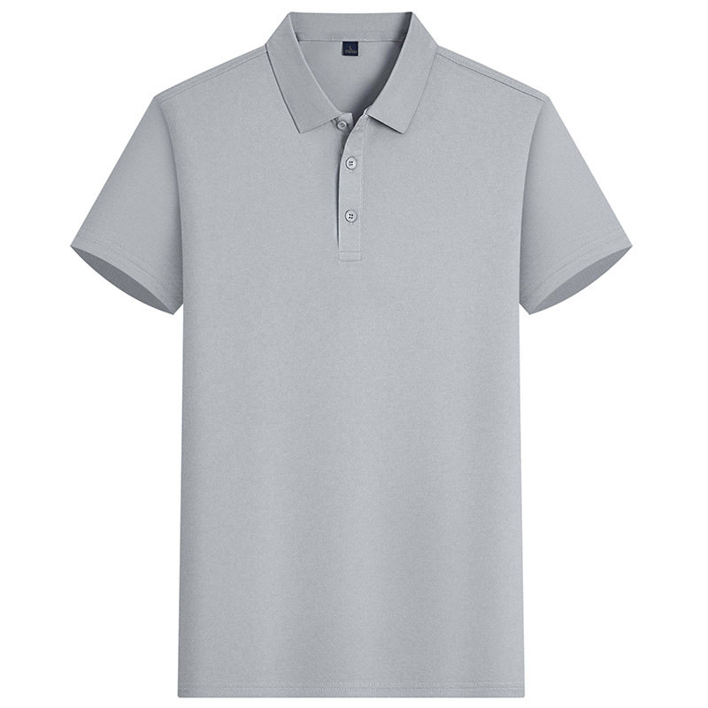 Summer men's short-sleeved polo shirt, simple business casua...