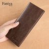 Fani Ya Men's Wallet Long 2021 New Leather Driver's License Card Holder One-piece Bag Men's Wallet Wallet