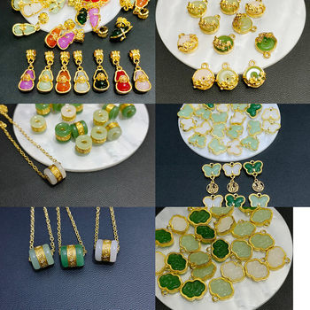 Jewelry Accessories Pendant Passepartout Three-way Gourd Single Hanging Double Hanging Butterfly Tassel Xiangyun Lock Flower Blossom Rich Accessories