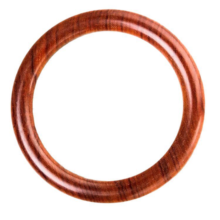 Natural Taishan Century-Old Peach Wood Bracelet for Women, Couple's Peach Wood Old Peach Wood Bracelet, Solid Wood Round Bar Bracelet, Peach Wood