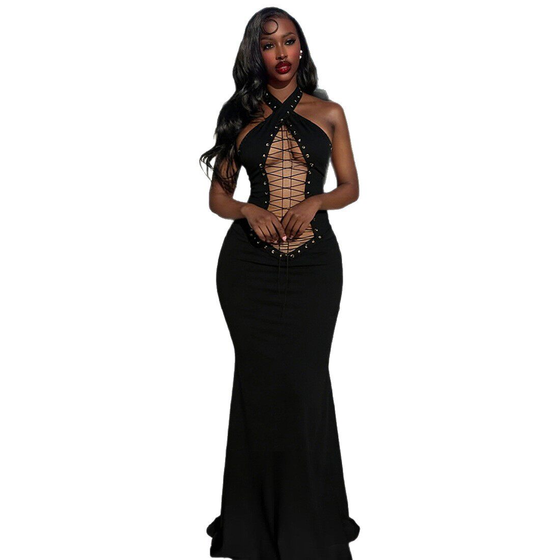 Womens Sexy Cross Back Bodycon Dress Spring Collection Figure Hugging Stylish Backless Perfect for Parties