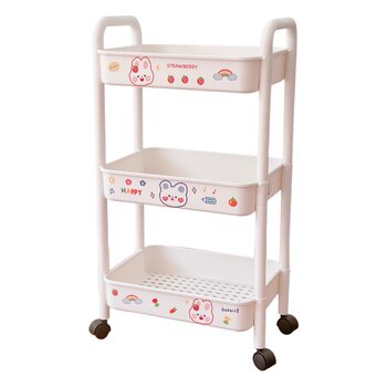New Ins Cosmetic Jewelry Double-layer Folding Storage Rack Simple Household Desktop Bathroom Storage Rack Storage Rack
