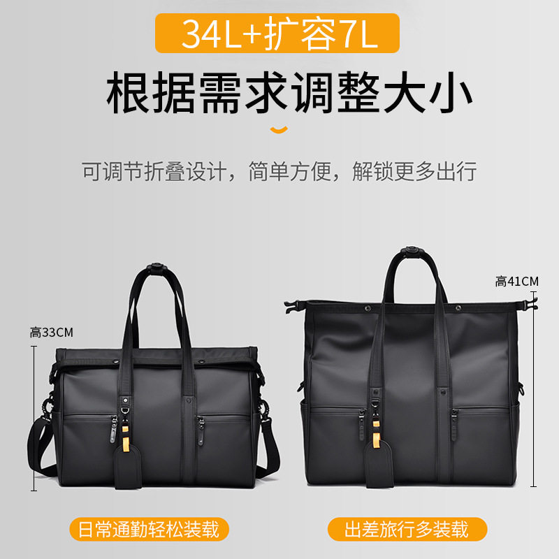 Trendy cool men's fitness travel bag large capacity dry and wet separation waterproof sports bag simple portable luggage bag wholesale