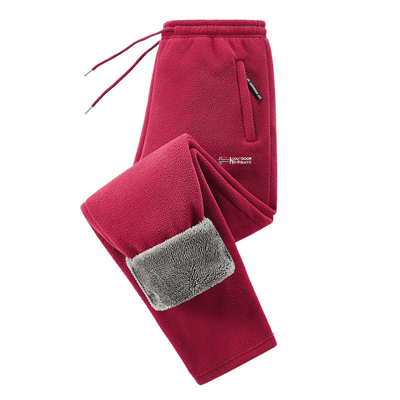 出口挪威大码保暖加厚双层带帽摇粒绒外贸跨境欧码加绒卫衣卫裤潮