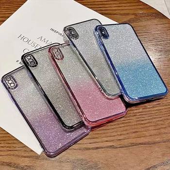 Gradient glitter X200 mobile phone case Y300 6D plating transparent anti-drop IQOONEO9 protective cover