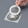 Toilet stainless steel floor drain cover filter net sewer bathroom plug insect-proof hair anti-blocking artifact