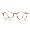 Retro oval frame small frame ultra light pure titanium plain mirror female 9108 brown high myopia glasses wholesale Danyang