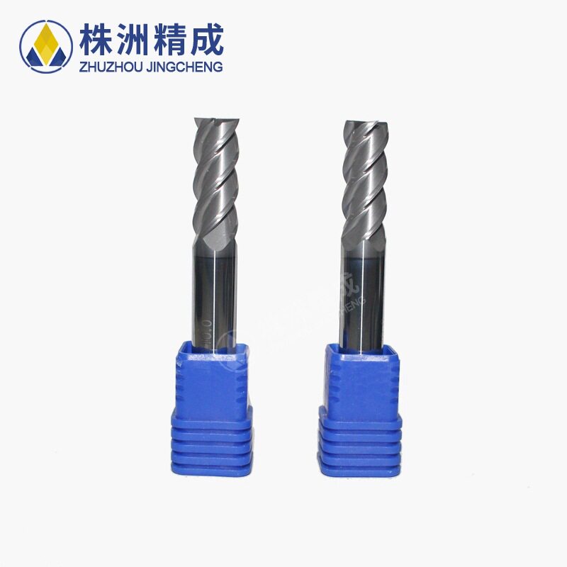 Алмазная фреза для резки меди NM-4E-D12.0/D14.0 Zhuzhou NM-4E-D12.0/D14.0 с четырехлопастным цилиндрическим хвостовиком и плоским торцом для обработки меди серии NM Изображение 1