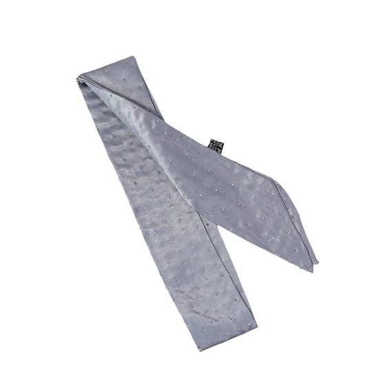 French Style Elegant Drill Long Silk Scarf Fashionable Hair Tie Bag Accompanying Gift Box Ribbon High-end Scarf Decorative Women