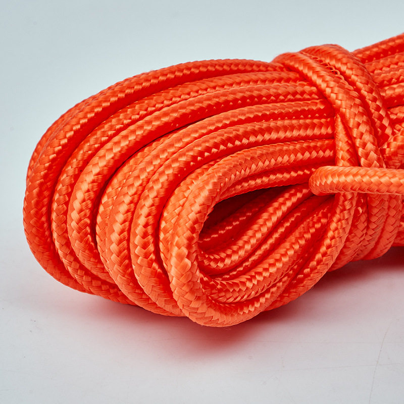 Clothes line double hook steel wire core binding rope balcony clothes drying rope non-perforated nylon rope cross-border supply