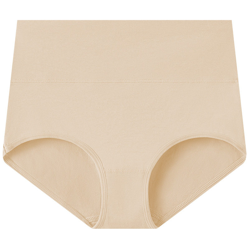 跨境欧码美码外贸女士内裤纯棉加大码高腰收腹内裤亚马逊爆款热卖