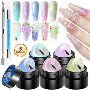 Limegirl Nail Art Non-Stick Extension Gel Can Be Molded by Hand Light Carving Nail Polish Shaping Phototherapy Gel Set