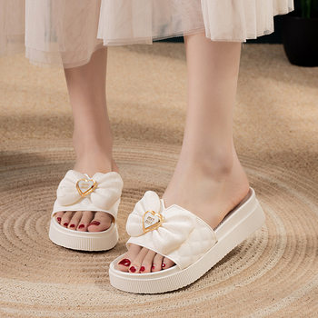 New Cross-Border Thick-Soled Outer Wear Women's Sandals Summer Fashion Internet Celebrity Flat-Soled Non-Slip Versatile Women's Slippers for Women