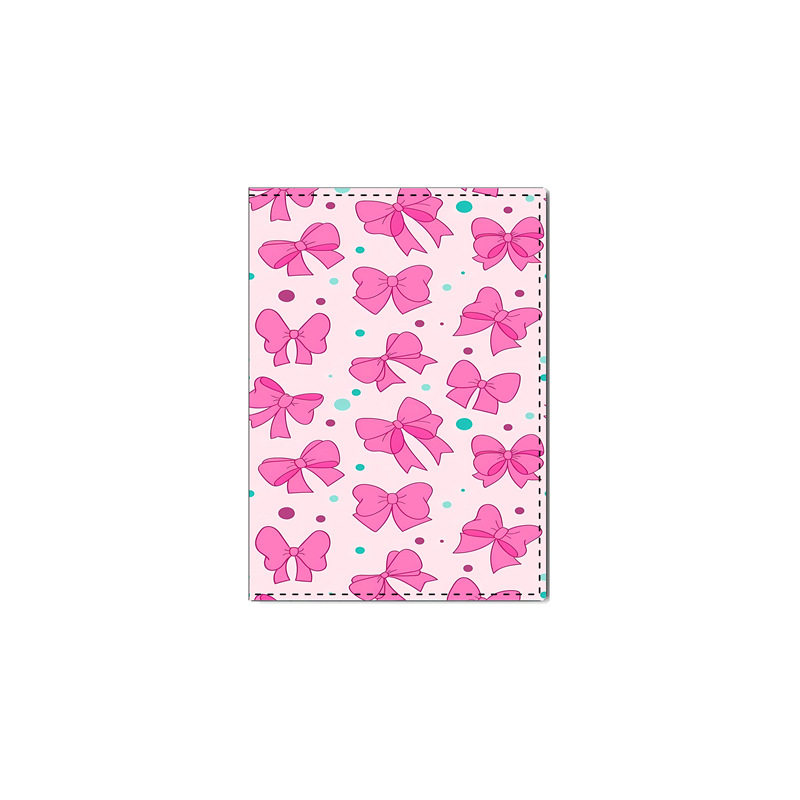 Small Fresh Bow Passport Bag Travel Passport Holder Pu Document Protective Cover Wholesale with Pictures Ready to Make Yiwu