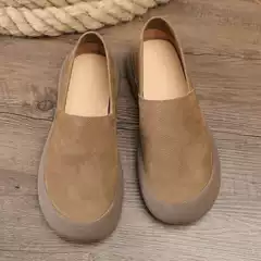 2025 New Autum Style Large Toe Casual Lazy Slip-On Round Toe Breathable Fashionable and Comfortable Men's Shoes