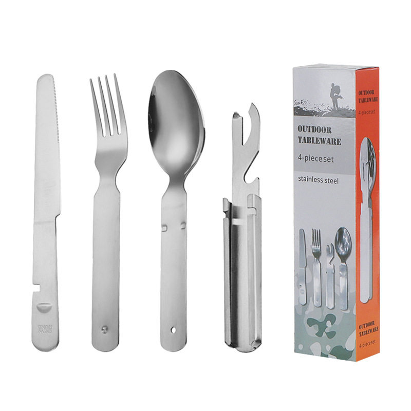 304 new beer knife and fork suit hotel western food knife and fork spoon laser logo tableware knife and fork spoon batch