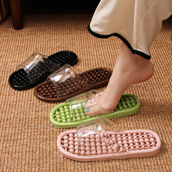 Bathroom Bathing Slippers Non-Slip Summer Household Women's Slippers Quick-Drying Massage Hollow Shoes Indoor Couple Slippers Wholesale