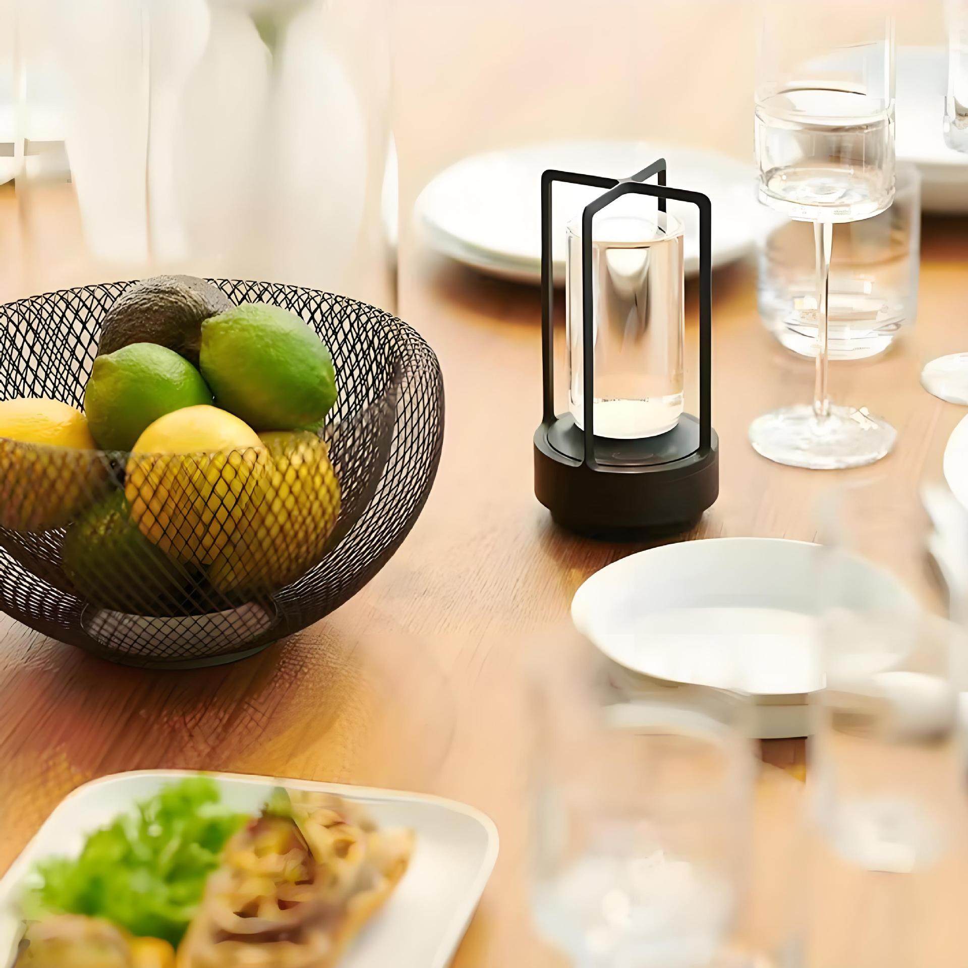 Bar Clear Bar Tabletop Lamp Rechargeable Atmosphere Table Lamp Light Luxury Restaurant Hotel Cafe Outdoor Camping Bedroom Night Light