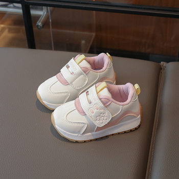 Baby Sports Shoes 2025 Autum New Baby Soft-Soled Anti-Kick Toddler Shoes for Small and Medium-Sized Children Cartoon Versatile Casual Shoes