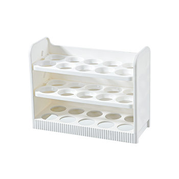 Egg Storage Box for Refrigerator Side Door, Narrow Multi-Layer Flip Egg Box, Egg Preservation Rack Holder