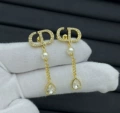 Z085-gold color (long pearl earrings)