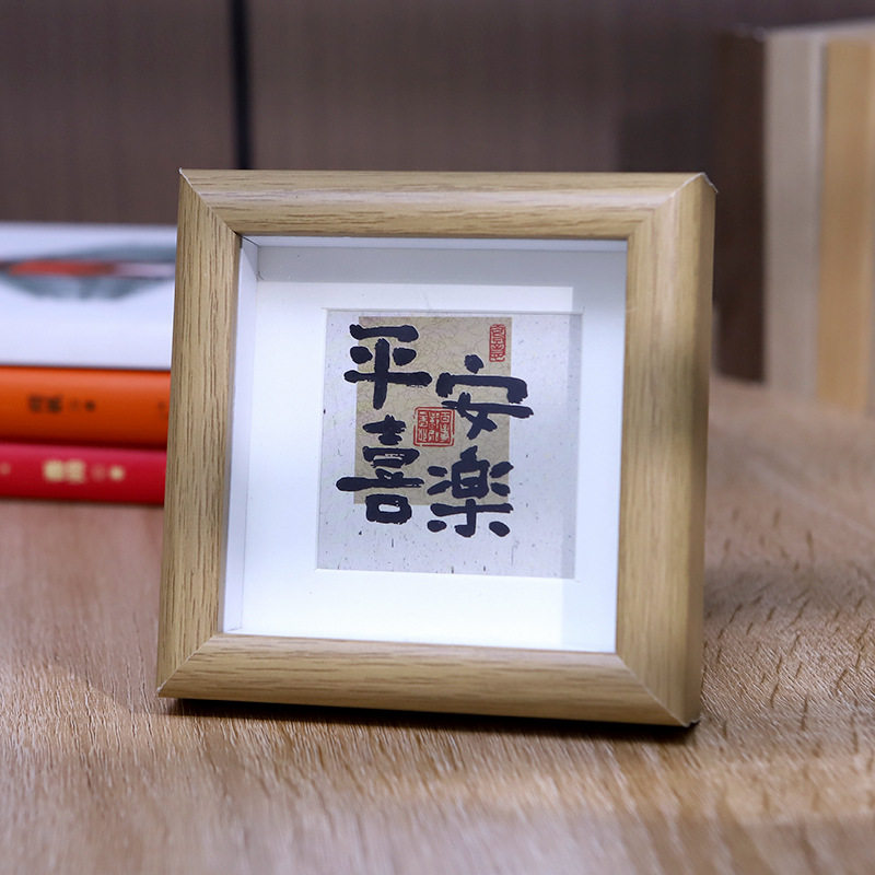 Hollow mini photo frame square 4 square creative oil painting stick framed picture frame stereo diy table factory wholesale