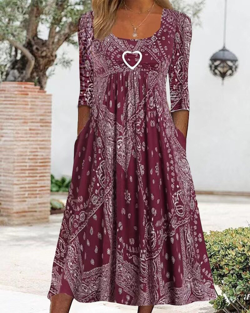Casual Floral Print Dress for Women Trendy Design Perfect for Spring and Summer Wholesale Available