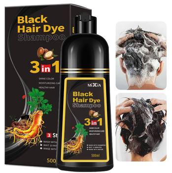 Cross-Border Hair Dye Specially Designed for Black Hair That Does Not Fade and Covers Gray Hair. a Black Hair Plant Household Bubble Hair Dye